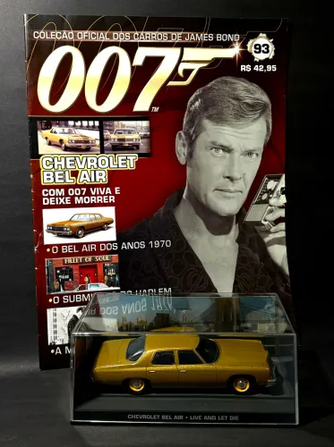 Miniatura Oficial James Bond 007 CHEVROLET BEL AIR 1:43 + Fascículo