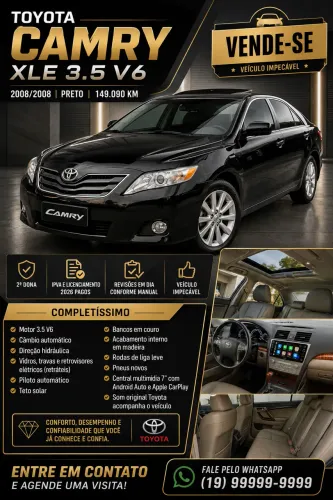Toyota Camry XLE 3.5 24V Aut. 2008
