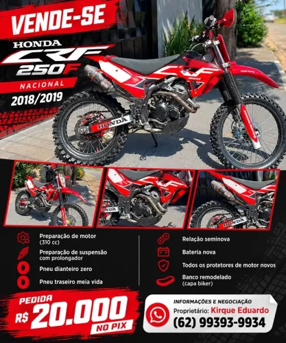 Vendo moto para trilha