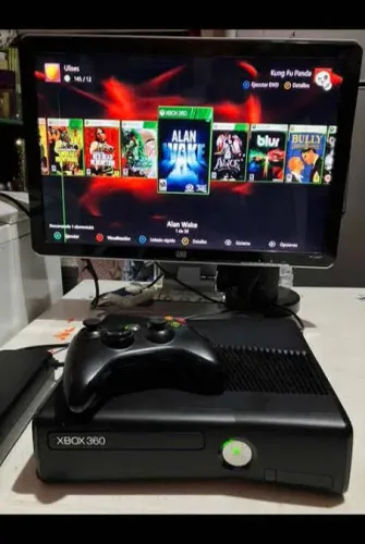 Xbox 360 Super Slim 500GB HD Lotado - Cooler Otimizado (Aceito OLX Pay)