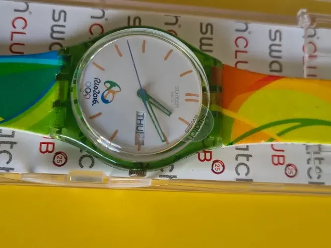 Relógio Swatch Olimpíadas Rio 2016 novo nunca utilizado