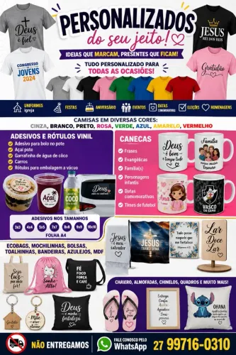 Produtos personalizados 