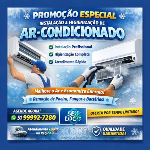 Instalação higienização