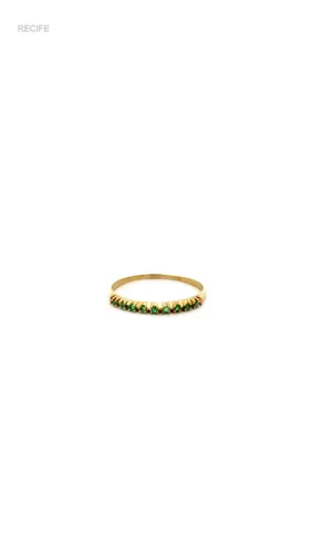 ANEL OURO 18K - MEIA ALIANÇA