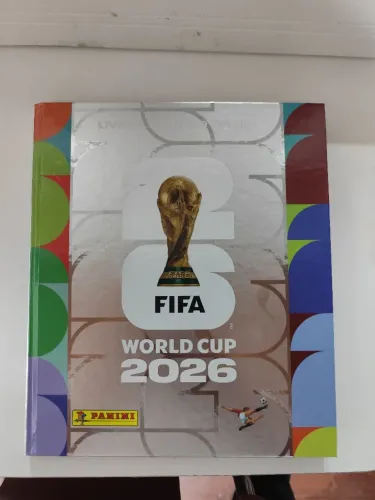 Álbum da Copa 2026 Capa dura Prata, completo figurinhas Originais
