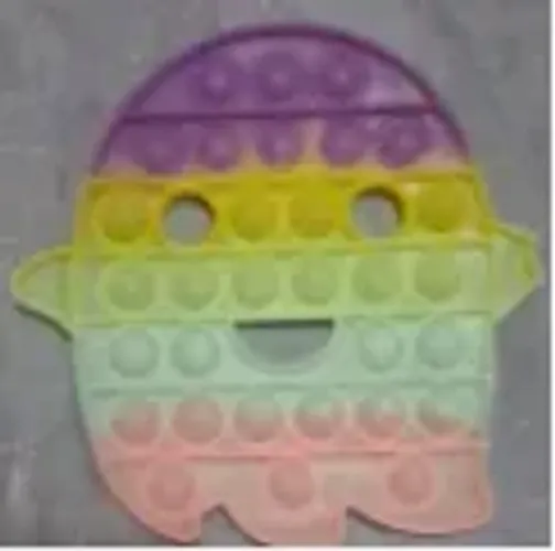 Pop It Fantasma Colorido Sensorial Antiestresse Infantil