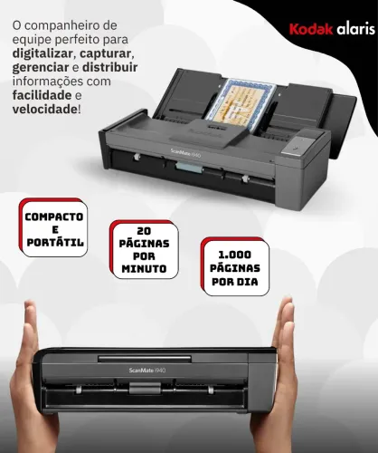 Scanner Duplex Kodak i940 Scannea 20 páginas por minuto
