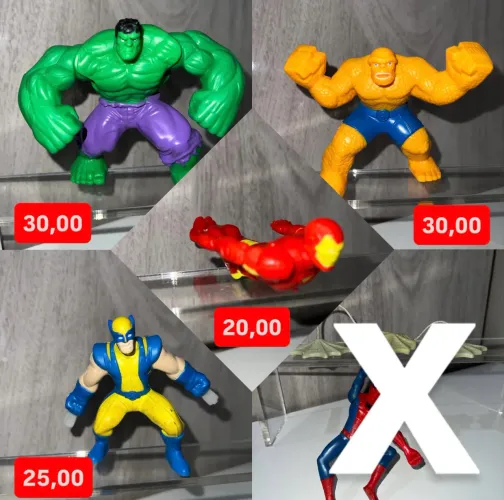 Brinquedos Marvel McDonalds PREÇOS UNITÁRIOS (LEIA A DESCRIÇÃO)