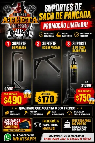 SUPORTE DE PANCADA BOX APARTIR $ 170