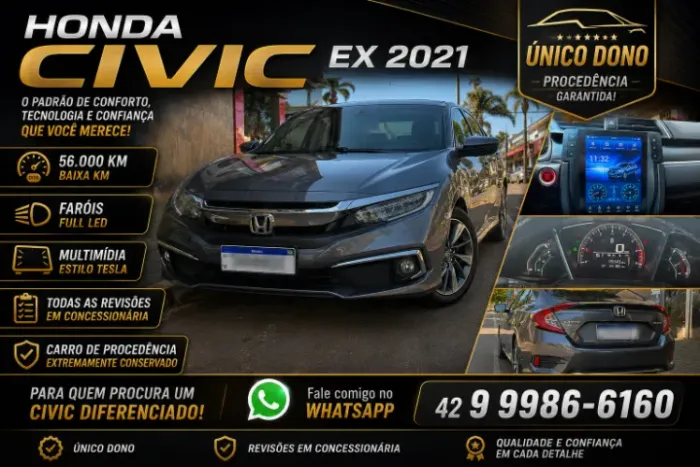 Honda Civic Sedan EX 2.0 Flex 16V Aut.4p 2021