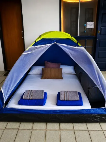 Camping Confortável no FIG - Barraca com Colchão de Casal