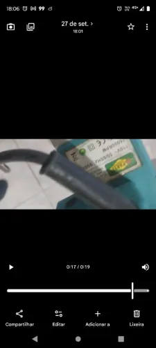 Vendo plaina elétrica . Usada pouquíssimas vezes