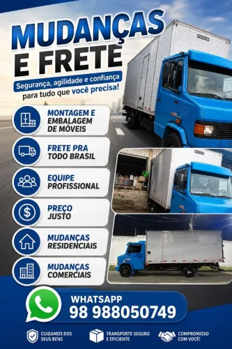Frete caminhão baú