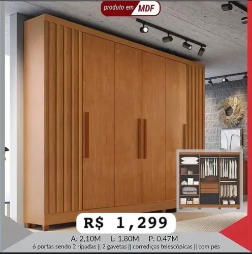 Guarda Roupa em MDF 2920