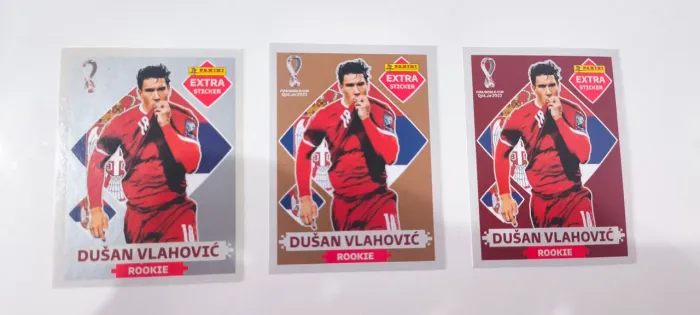 Figurinhas Extra Legend 3 Dusan Vlahovic Copa do Mundo