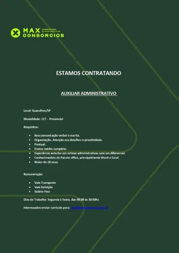 Auxiliar Administrativo