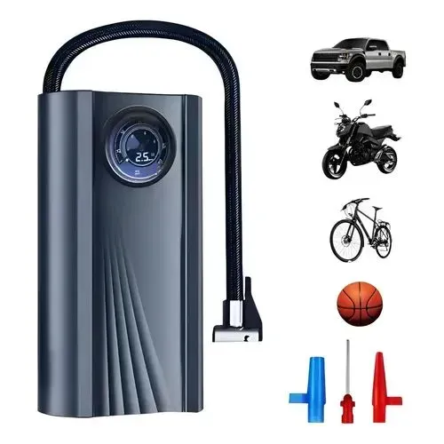 Calibrador De Ar Portátil Com Mini<br>Compressor
