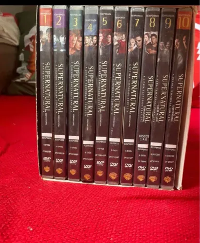 Box completos com 10 temporadas de supernatural