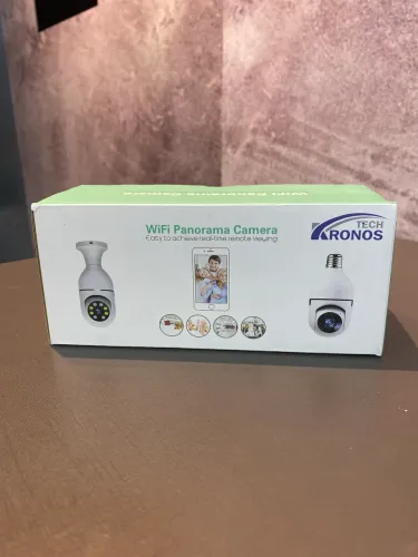 Câmera de Segurança Wifi Panorâmica tipo Lâmpada 360° com visão noturna