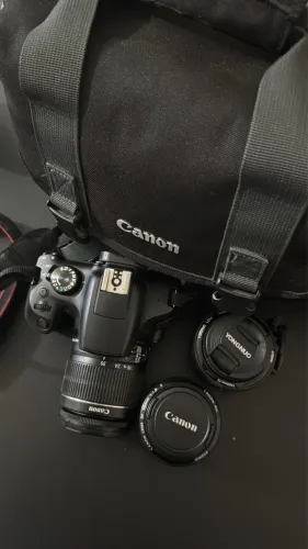 Câmera canon T6 mais 3 lentes