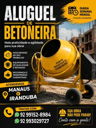Aluguel de Betoneira 