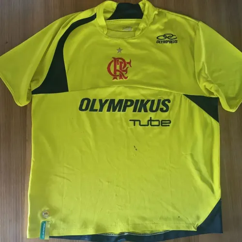 Camisa Original 2009 Flamengo Olympikus Tube Amarela Treino Tamanho G