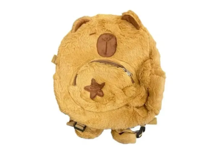 Mochila Pelúcia Capivara com Orelhinhas BBR Toys