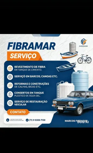 FIBRAMAR, SERVIÇO EM FIBRA DE VIDRO GEL.