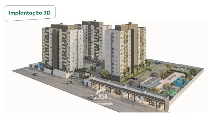 Imóvel para venda com 42 metros quadrados com 2 quartos em Setor Leste - Brasília - DF