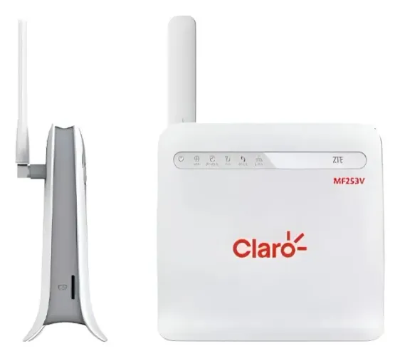 Modem Roteador Vitrini 3g 4g Zte Mf253v Chip Claro