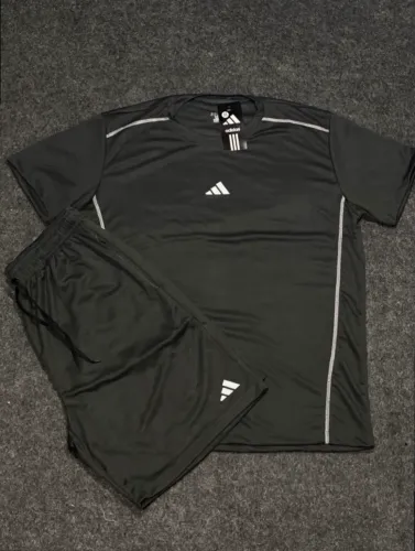 KIT ADIDAS CINZA ( M,G,GG )