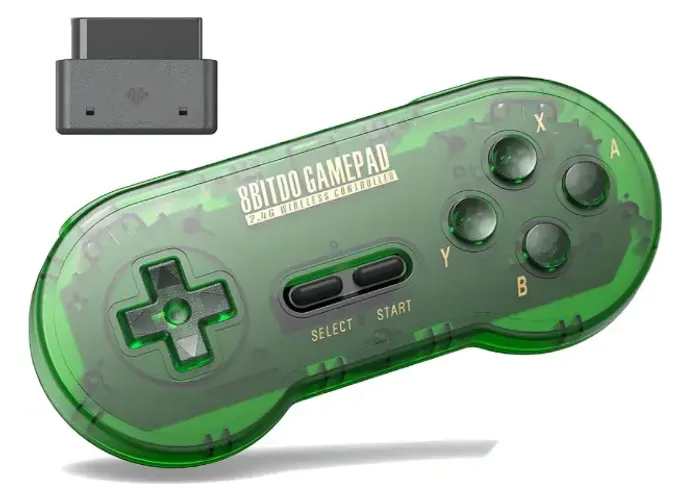Controle 8bitdo SN030 - verde - novo e lacrado