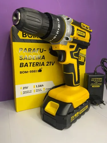 Parafusadeira a Bateria 21V 1.3Ah BOM-9961 BomVink an4