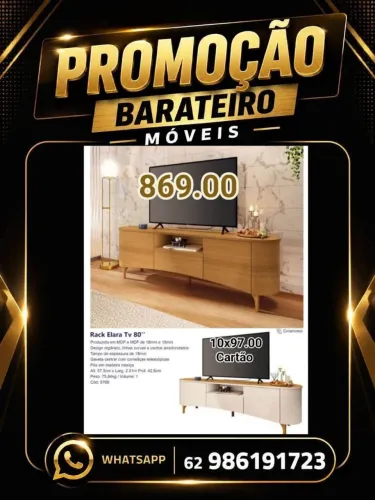 Rack elara para tv 80 polegadas