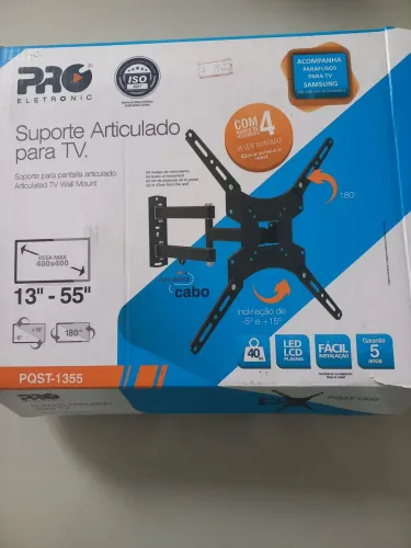 Suporte articulado para tv,com todas as peças