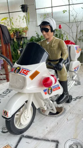 Moto antiga anos 90 POLICE HIGHWAY PATROL 1500