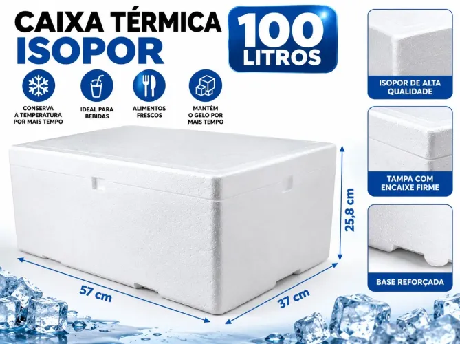 Caixa de isopor térmicas gelo e bebidas