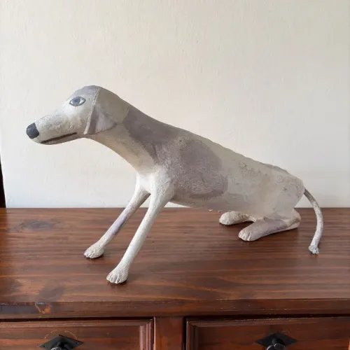 Escultura Oziel Dias Cachorro Arte Popular Obra de Arte