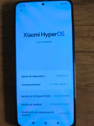 XIAOMI POCO F3 128gb / 6gb RAM