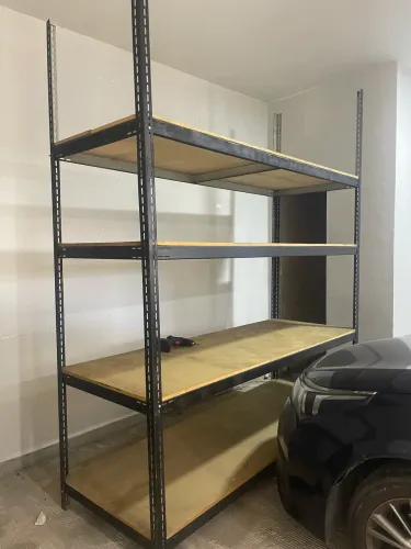 2,80 m altura Estante de ferro Prateleira preta reforçada para estoque e loja