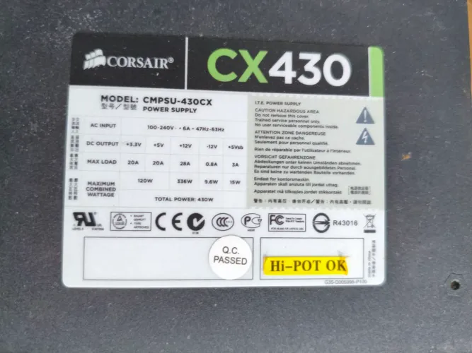 Fonte Corsair CX430