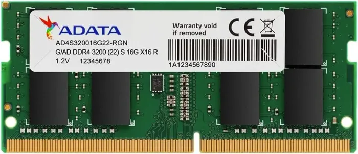 Memoria Para Notebook Adata, 16GB (1x16GB), DDR4, 3200MHz 12x 56,98