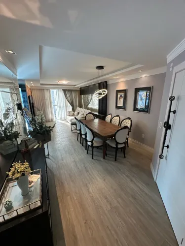 Parcelado em 60X Mobiliado e Equipado, 3 Suítes 2 Vagas Indiv, Andar alto, Lazer completo