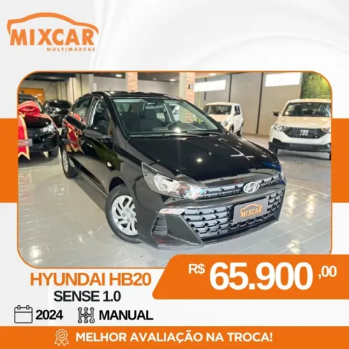 Hyundai HB20 Sense Plus1.0 Flex 12V Mec. 2024