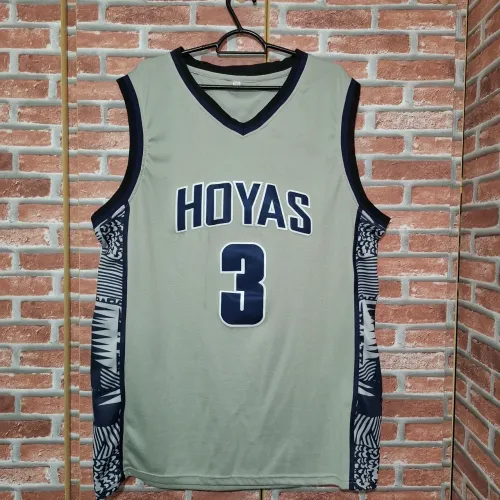 Regata de Basquete Universitário Americano tipo NBA Georgetown Hoyas Allen Iverson 