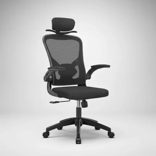 Cadeira de Escritório Ergonômica com Cabideiro Integrado
