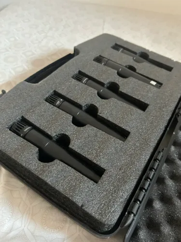 Kit de 5 Microfones Dinâmicos Arcano Renius-7 (Paralelo ao Shure SM57) excelente estado
