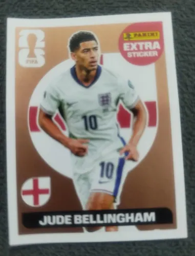 Figurinha Legend Extra Sticker Jude BELLINGHAM Copa do Mundo 2026 Panini Original - BRONZE
