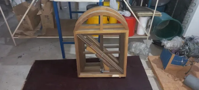 02 PÇ VITRÔ MAX AR QUADRICULADO 1 MÓDULO ARCO COM FERRAGEM