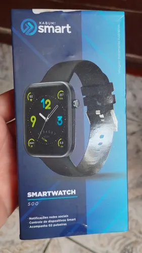 Smartwatch 500 Kabum pulseira rosé + cinza